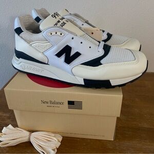 Size 11.5 - New Balance Teddy Santis x 998 Made in USA White Black